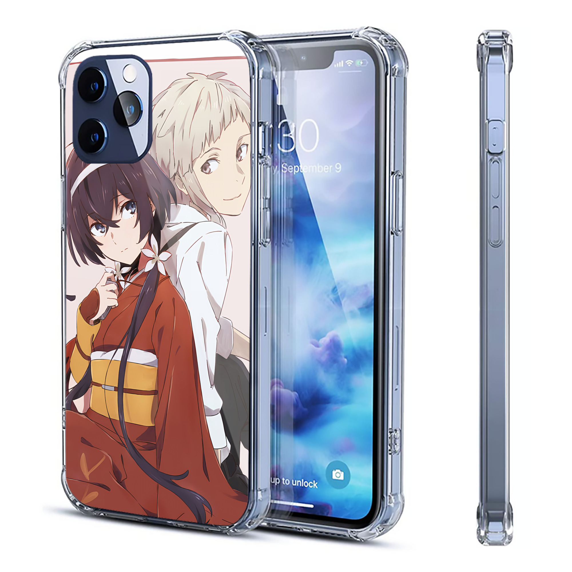 （画像用） 文豪ストレイドッグス Bungo Stray Dogs 【iPhone 12シリーズ対応】透明スマホケース（クリアソフトケース）
